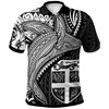 Fiji Coat Of Arm Humpback Whale & Coat Of Arms Polo Shirt - Unique Gift For Sea Life Lovers