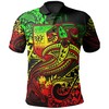 Fiji Reggae Shark Polynesian Tattoo Polo Shirt - Perfect For Island Style Fans