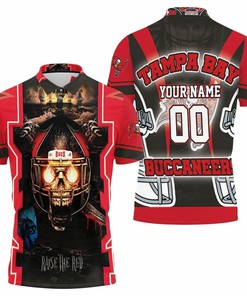 Fire Skull Raised The Red Nfc South Division Champions 3D All Over Print Polo Shirt- Perfect Gift For Fans
