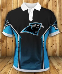 Flame Design Polo Shirt With Carolina Panthers - Perfect Gift For Fans #35 With Personalized Design