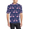 Flamingo Christmas Personalized Polo T-Shirt - Celebrate Holidays In Tropical Style