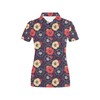 Floral Lovers Rejoice With Tropical Flower Print Women'S Polo Shirt