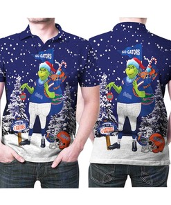 Florida Gators Christmas Polo Shirt - Perfect For Florida Gator Fans Who Love Golf