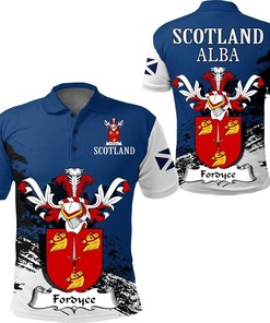 Fordyce Golf Style Special Edition Polo Shirt - Scottish Family Crest