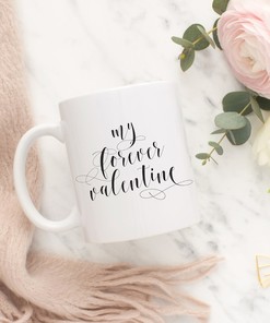 Forever Valentine Mug Set - Fiancee Valentine's Gift, Perfect Valentine Gift for Him or Her