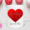 Forever and Always Personalized Coffee Mug - Cute Valentine Mug Set for Her with Personalized Gift Mug