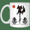 Fox On A Bike Valentines Day Mug Set for Adventure Lovers