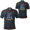 Fraser Hunting Ancient Tartan Polo Shirt - Celtic Scottish Warrior Clothing For Golfers