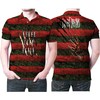 Freddy Krueger Horror Film 3D Printed Polo Shirt - A Unique Halloween Look