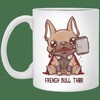 French Bull Thor Mug Set, Best Gift for Friends or Lovers with Love Quotes