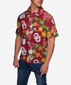 Fruit Flair Short Sleeve Polo Shirt For Oklahoma Sooners Fans - Perfect For Summer