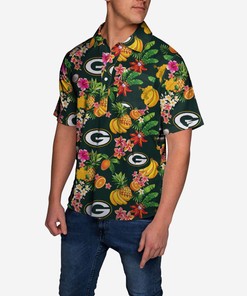 Fruit Flair Short Sleeve Polo Shirt - Green Bay Packers Edition - A Fresh Twist On A Classic Look