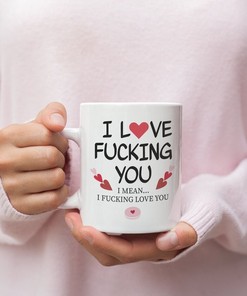 Fucking Love You Valentine's Mug - Naughty Valentine's Coffee Mug - Double Mug Set - Valentines Day Mug Ideas