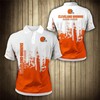 Fuel Your Passion With Cleveland Browns Flame 3D Polo Shirt