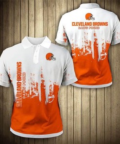 Fuel Your Passion With Cleveland Browns Flame 3D Polo Shirt