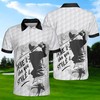 Fun And Edgy Gift Idea: Golf Drive It Like You Stole It Polo Shirt With Personalized Print