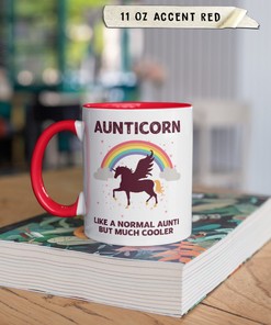 Funny Aunticorn Mug with Cute Unicorn Design | Perfect Gift for Aunt | Great for Coffee and Tea Lovers