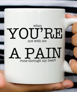 Funny Coffee Mug for Him - Valentine's Day Gifts - Double Mug Set