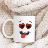 Funny Face Valentines Mug, Cute Valentine Day Gift For Coffee Lovers
