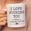 Funny Valentine Mug - Love Mug Gift For Him - Funny Wife Husband Boyfriend Mug - Valentines Day Mug For Couples
