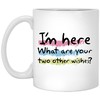 Funny Valentine Mug Set - I'm Here What Are Your Two Other Wishes, Perfect Valentine's Day Gift for Her or Him
