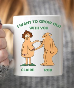 Funny Valentine's Gift - I Want To Grow Old With You Mug with Double Capacity