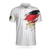 Germany Flag Polo Shirt For Golf Lovers - Ideal For Golf And Germany Fans