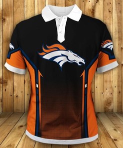 Get A Classic Gift For Fans With Casual Denver Broncos Fan Polo Shirt With Classic Logo