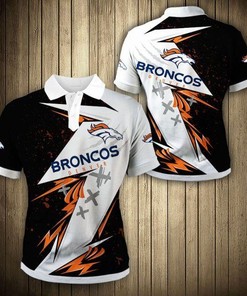Get A Graffiti-Inspired Look With Denver Broncos 3D Polo Shirt