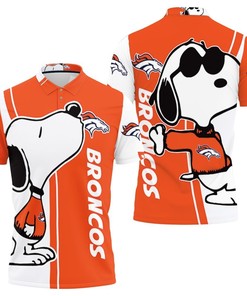 Get Festive With Snoopy Lover Denver Broncos 3D Printed Polo Shirt