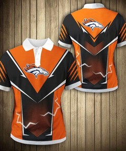 Get Fired Up With Flame Denver Broncos 3D Polo Shirt