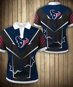 Get Fired Up With Houston Texans Flame 3D Polo Shirt Upgrade