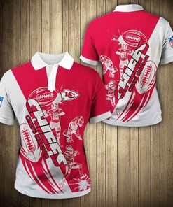 Get The Perfect 3D Polo Shirt For Casual Wear - Ideal For Nfl Fans Of Kansas City Chiefs
