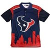 Get Thematic With Polyester Houston Texans 3D All Over Print Polo Shirt