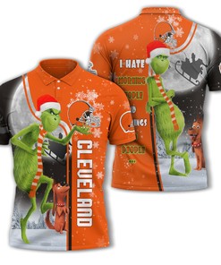 Gift The Grinch Cleveland Browns Nfl Polo Shirt To Haters Of Mornings