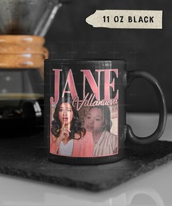 Gina Rodriguez Mug for Telenovela Fans: Team Jane and Jane Virgin Mug with Romantic Drama Serial TV Jane The Vrginn