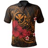 Golden Polynesian Hawaiian Kanaka Maoli Polo Shirt - Humpback Whale With Hibiscus - Get A Look That'S Classy And Chic