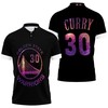 Golden State Warriors Stephen Curry Iridescent Black Polo Shirt For Fans