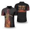 Golfer On Fire 3D Polo Shirt - Perfect For Those Who Love Golf And Dramatic Designs