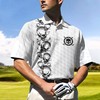 Golfing Skeleton Polo Shirt - Perfect For Halloween And Golf Fans