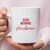 Good Morning Valentine Mug with Funny Ceramic Design - Anniversary Gift for Husband Included