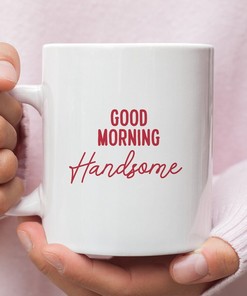 Good Morning Valentine Mug with Funny Ceramic Design - Anniversary Gift for Husband Included