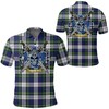 Gordon Dress Modern Tartan Polo Shirt - Scottish Warrior Clothing With Golf Style