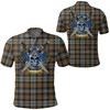 Gordon Weathered Tartan Athleisure Polo Shirt - Perfect Gift For Sports Fans