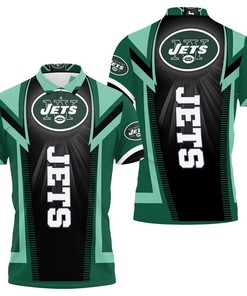 Graffiti 3D Polo Shirt For New York Jets Fans - Urban Style