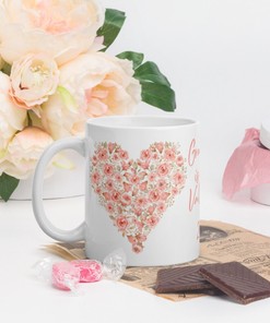 Grandma Is My Valentine Mug - Ceramic Mug Set - Grandmother Gift