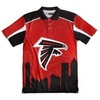 Great For Fans: Atlanta Falcons Thematic Polyester All Over Print Polo Shirt