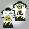 Green Bay Packers 100Th Nfl Season Celebration 3D Polo Shirt - Perfect Gift For Fans
