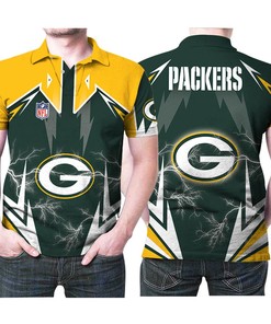Green Bay Packers And Nfl Logo Mashup 3D Printed Polo Shirt - A Unique Fan Gift