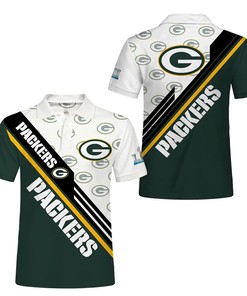 Green Bay Packers Button Up Polo - A Classic Look For Fans